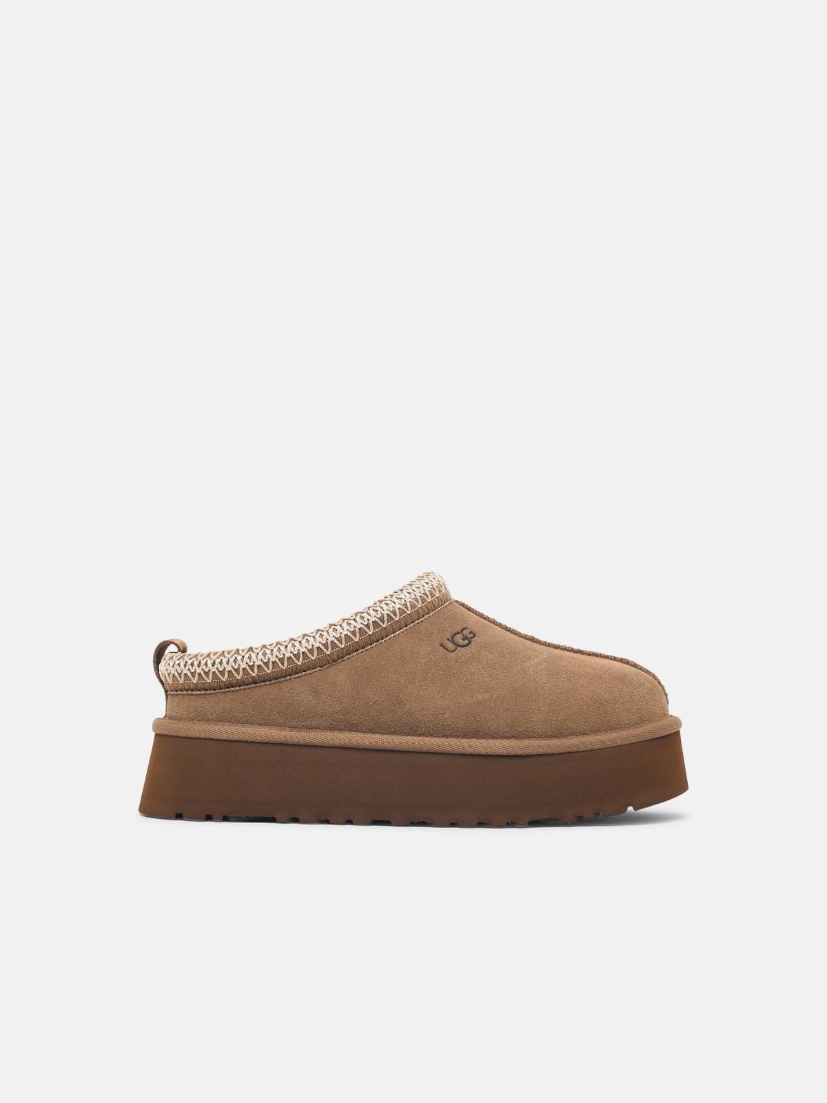'Tazz Ii' Light Bronze Suede Slippers