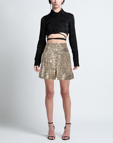 Woman Shorts & Bermuda Shorts Gold