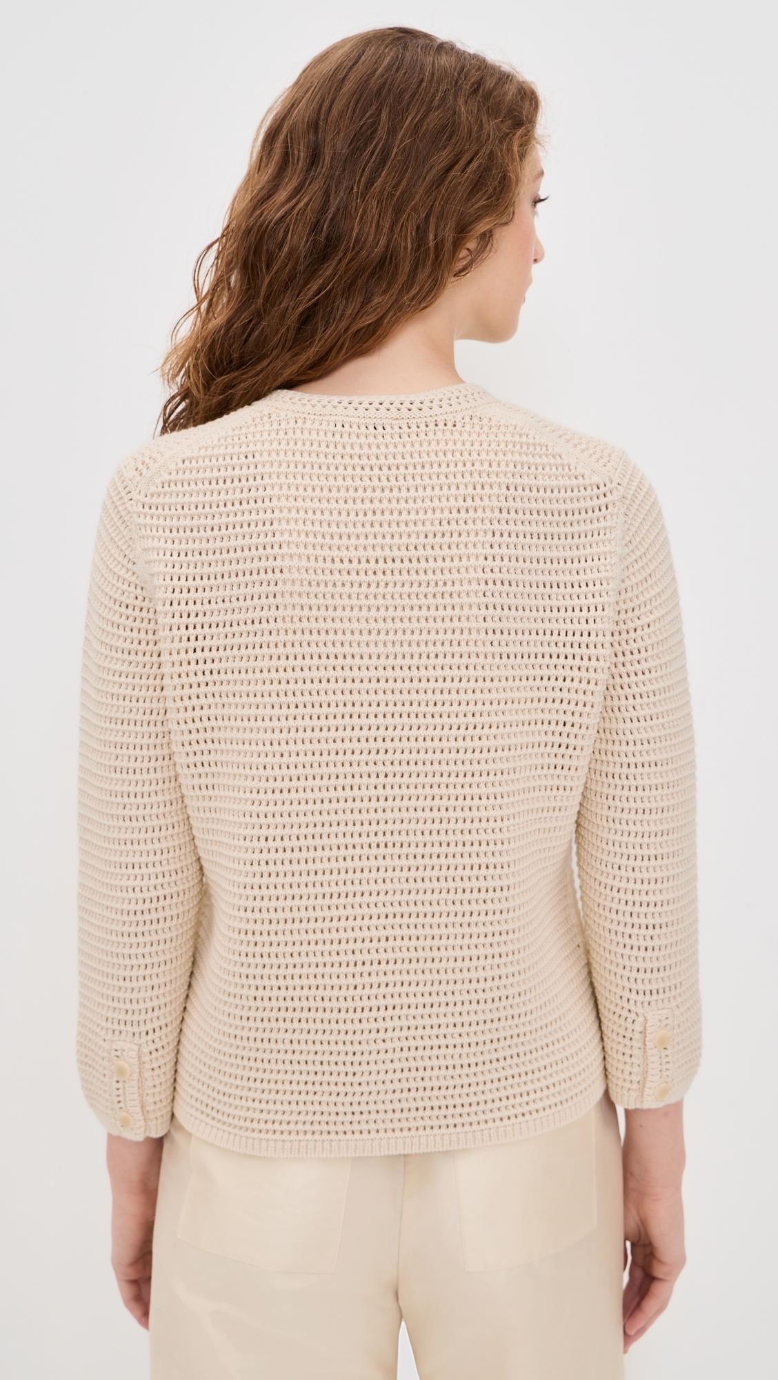 Crochet Cardi Jacket Natural