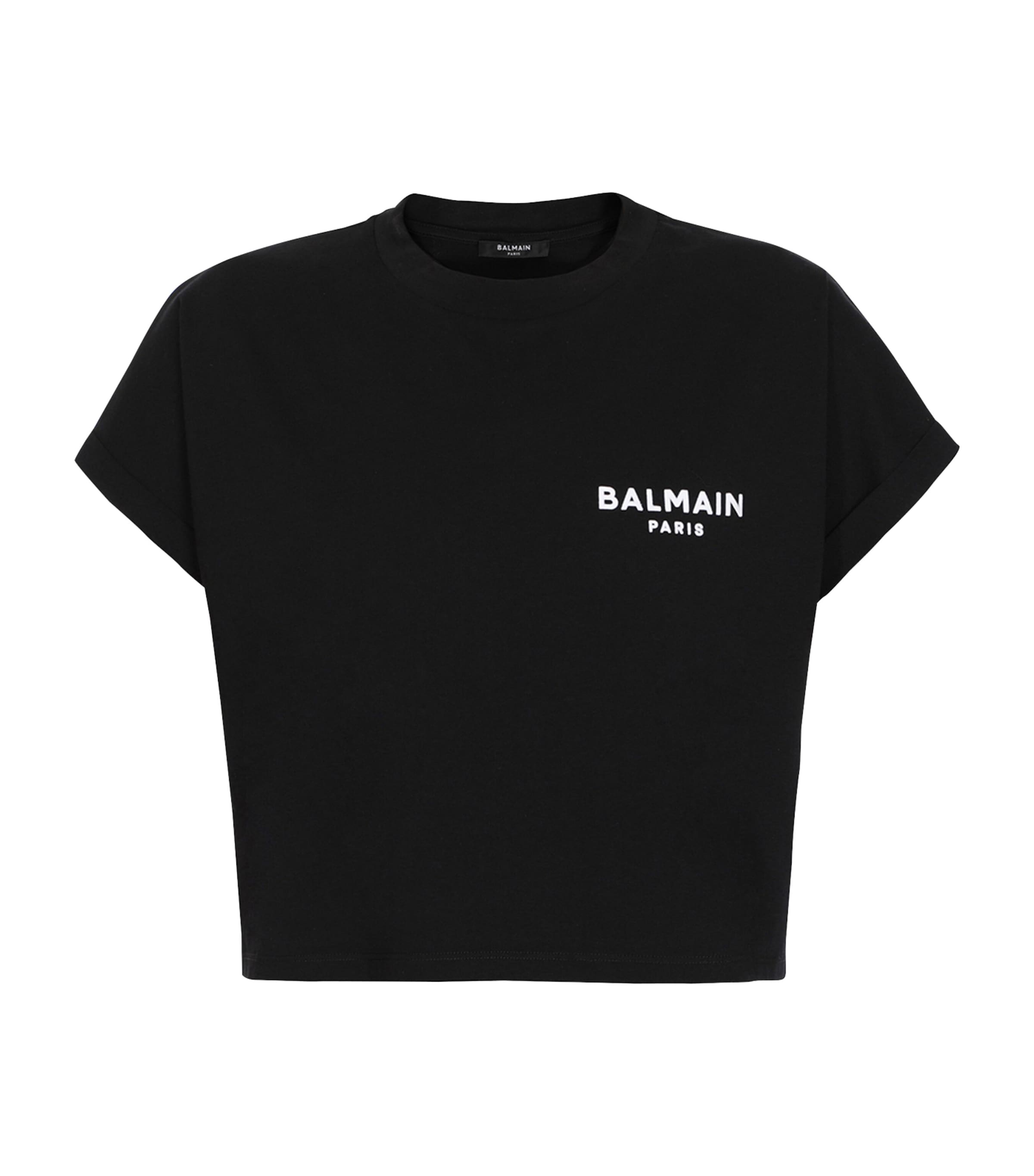 Cotton Cropped Logo T-Shirt