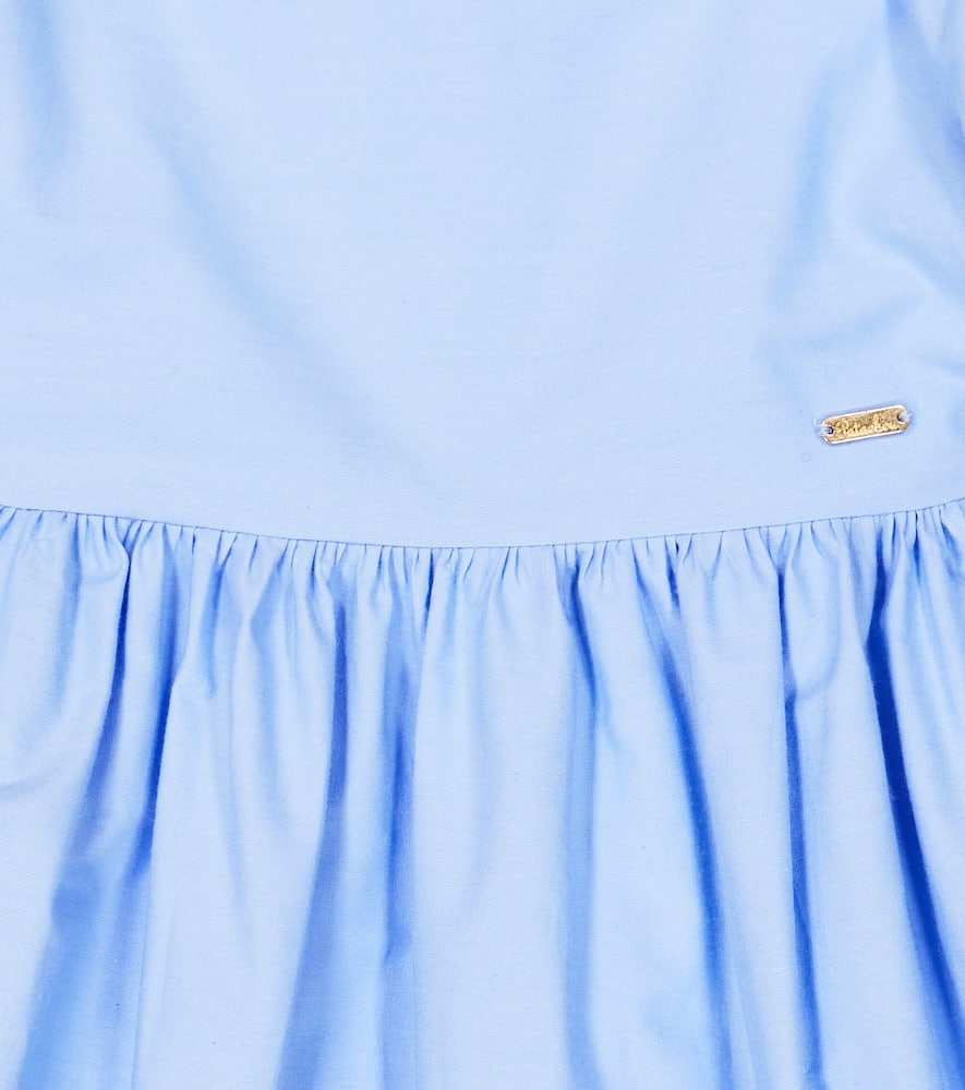 Patachou Bow-detail tiered cotton dress