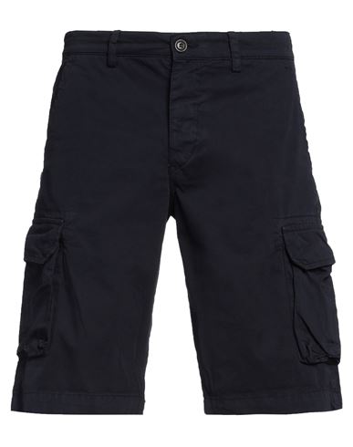 Man Shorts & Bermuda Shorts Midnight blue Size 36 Cotton
