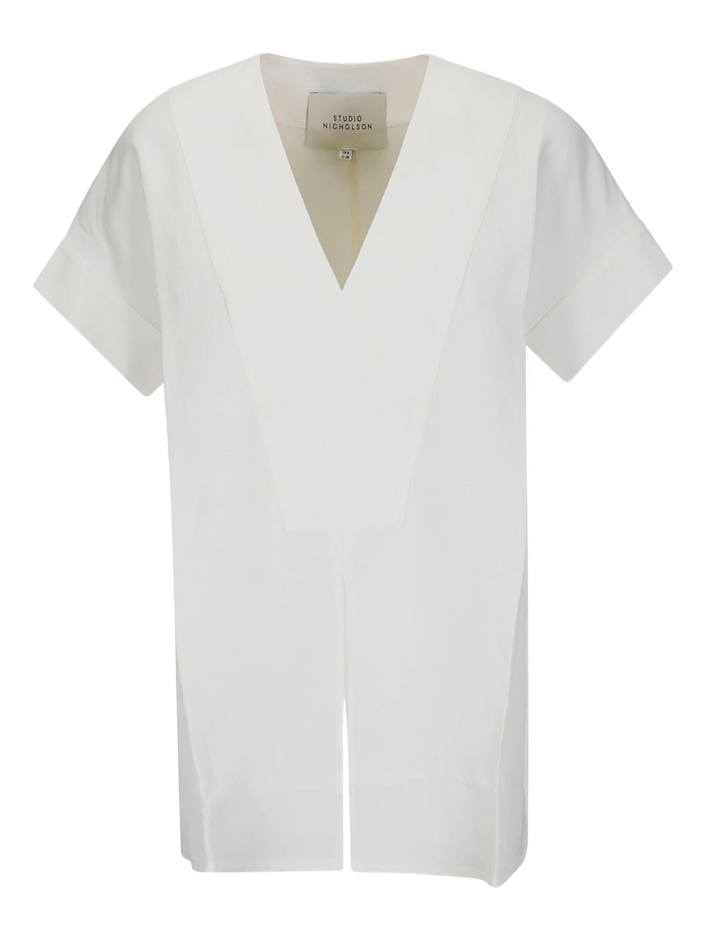 Studio Nicholson V-neck short-sleeved T-shirt - White