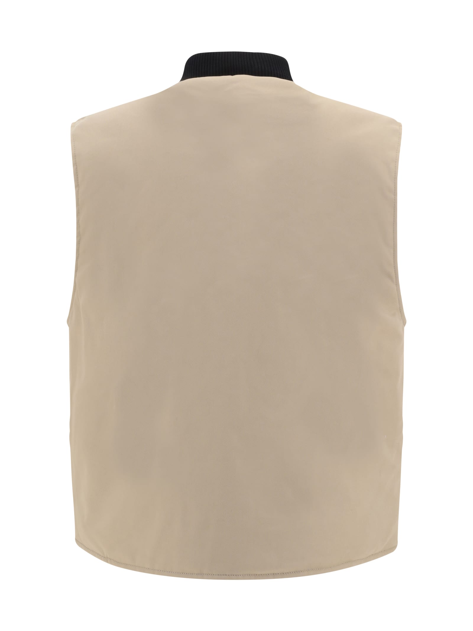 Sartorial Tape zip-up vest - Neutrals
