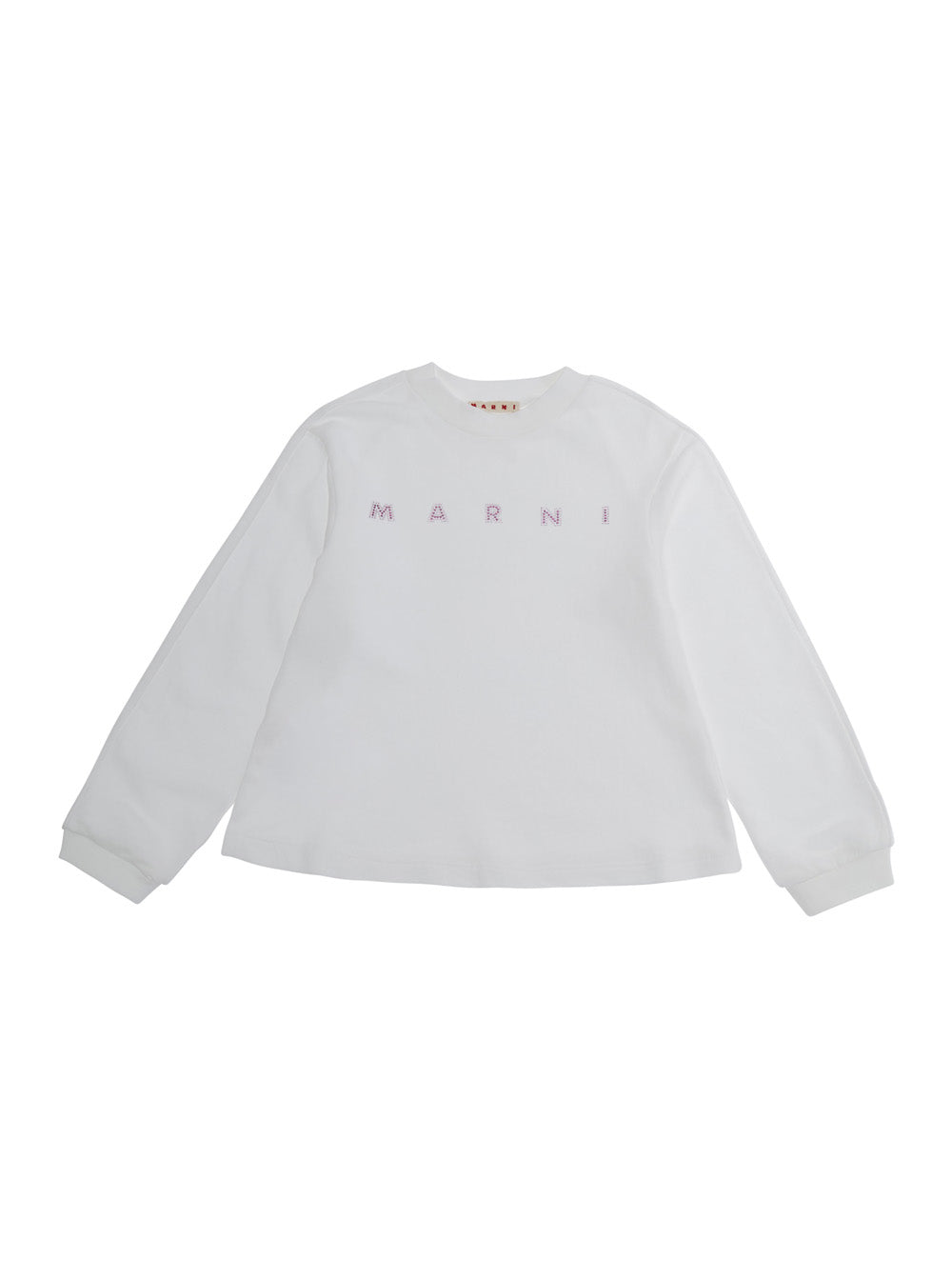 Logo-Embroidered Cotton Sweatshirt — White