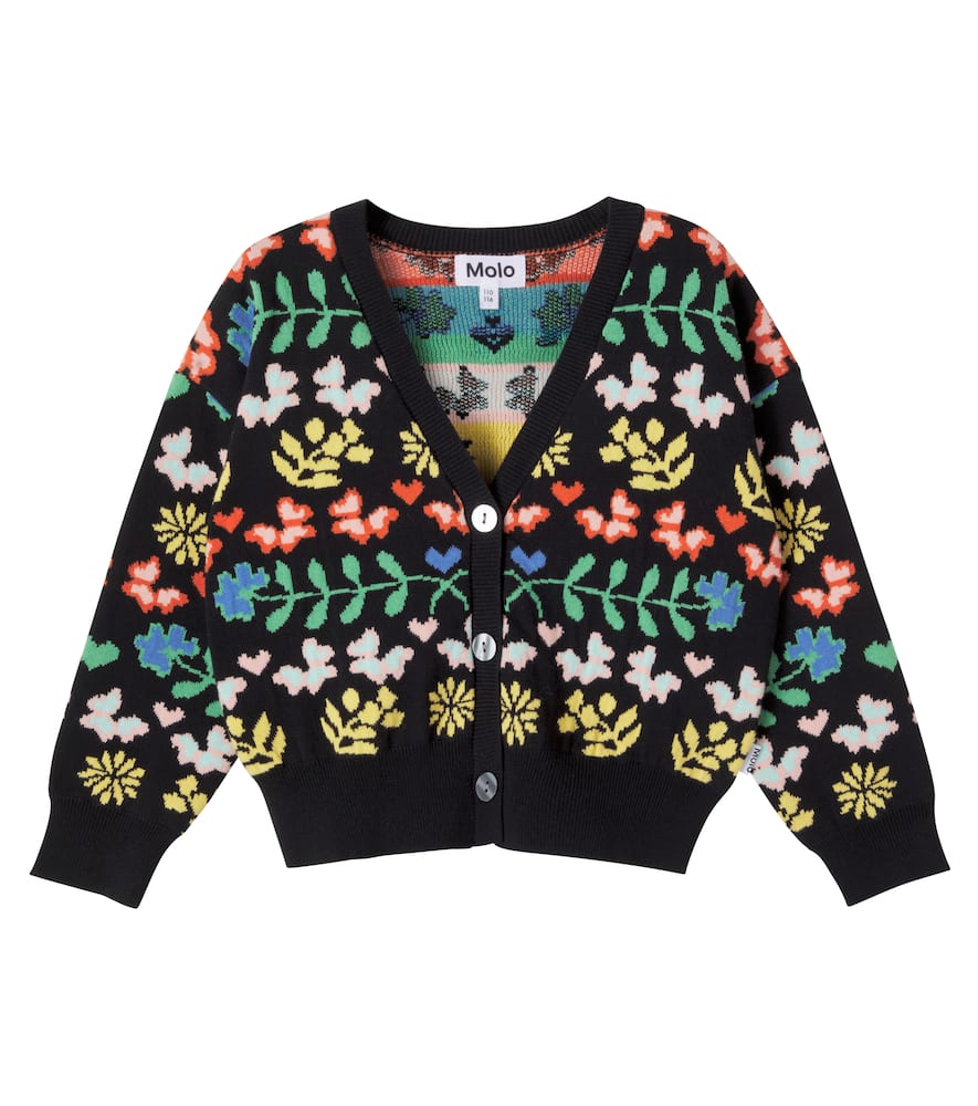 Gilly floral cotton cardigan