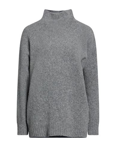 Woman Turtleneck Grey Size 4 Wool, Polyamide, Cashmere, Elastane