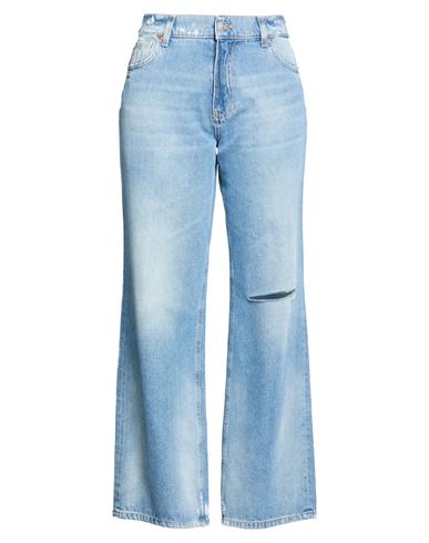 Woman Jeans Blue Size M Cotton