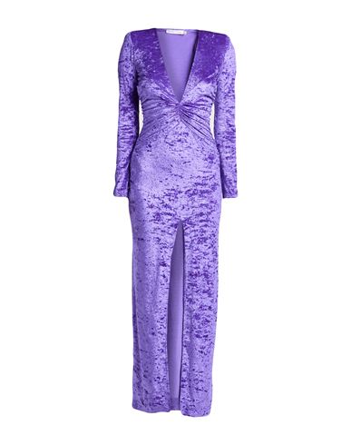 Woman Maxi dress Purple Size 10 Polyamide, Elastane