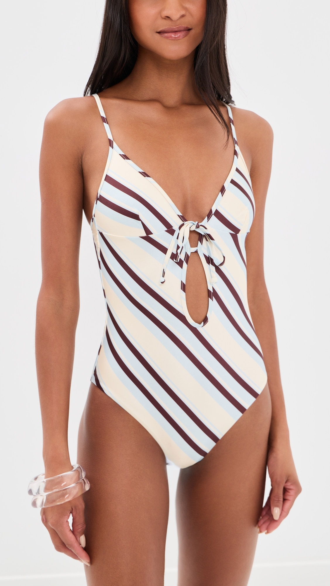 Soleil One-Piece Swim Suit Baby Blue