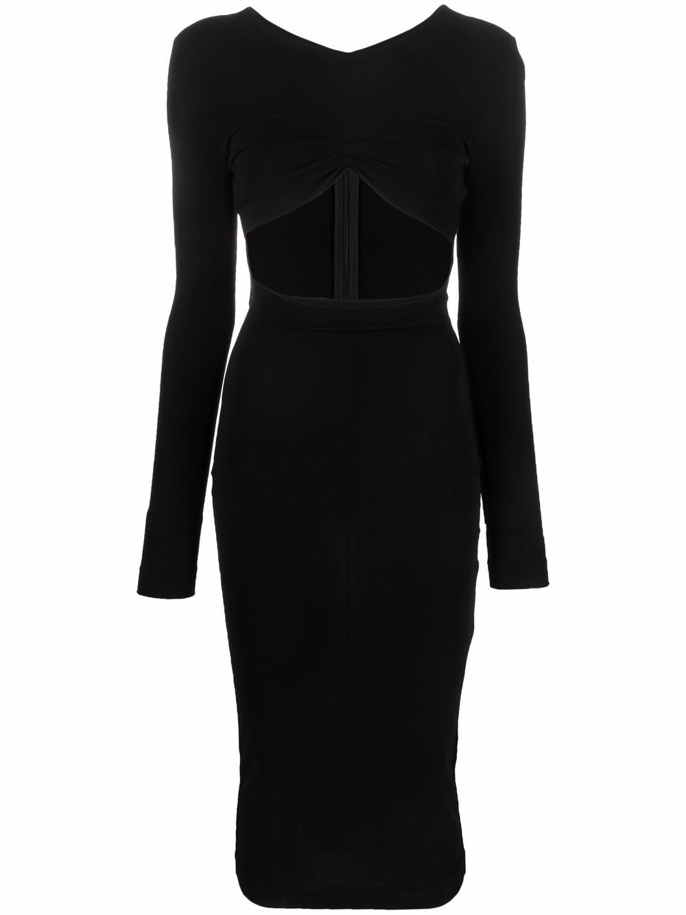 Cut-out detail dress - Black