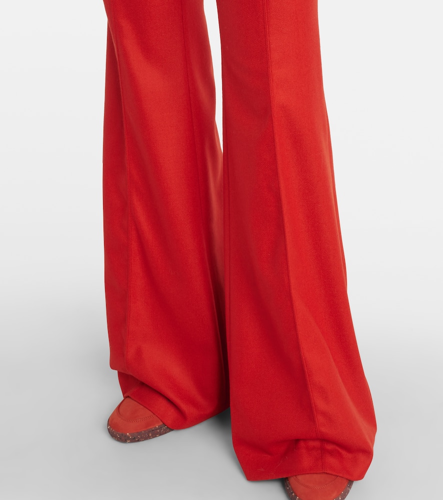 Rhein wool and cashmere flared pants