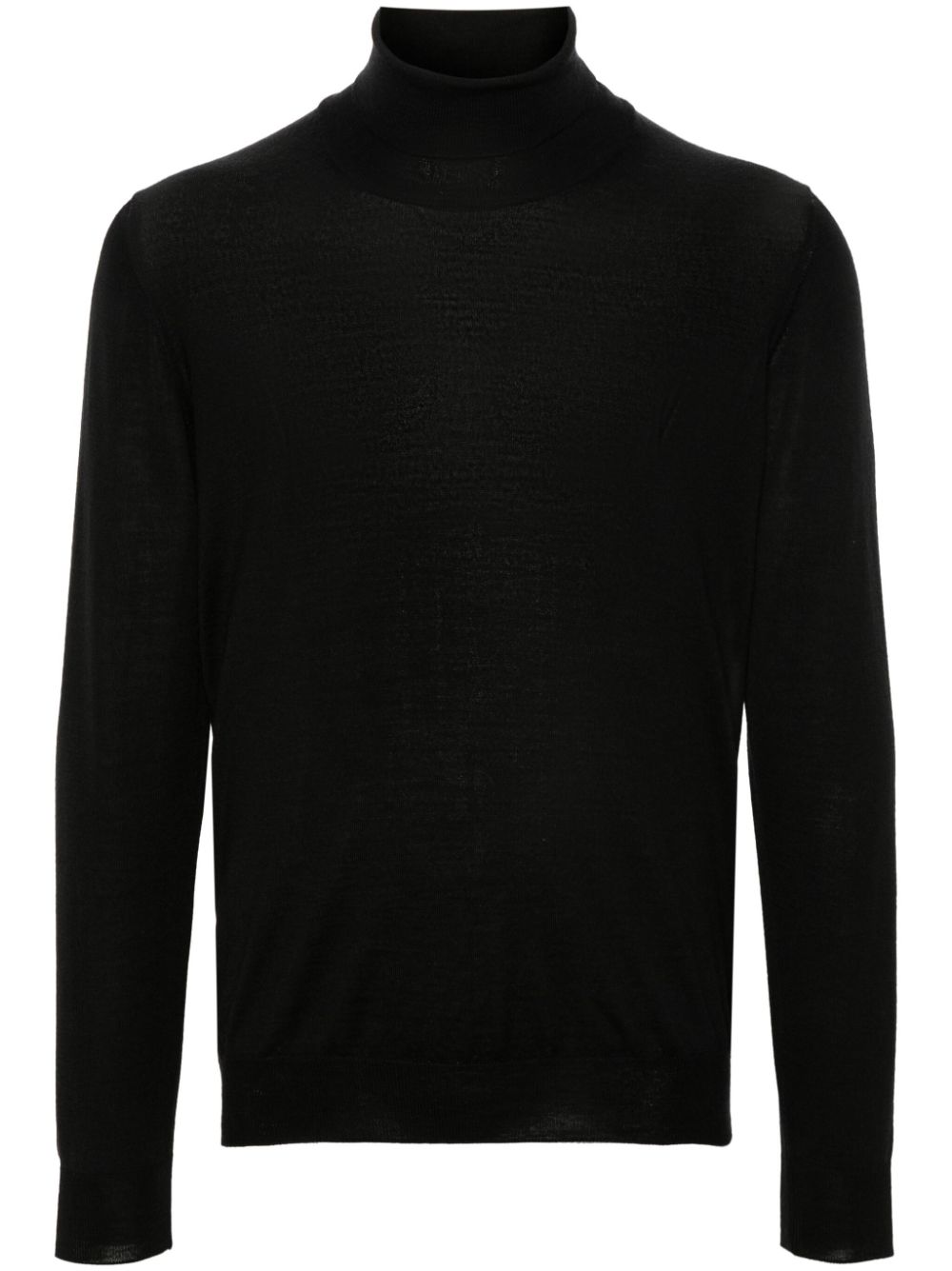Mike fine-ribbed jumper - Black