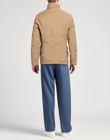 Man Puffer Light brown Size L Polyester, Wool, Polyurethane, Elastane