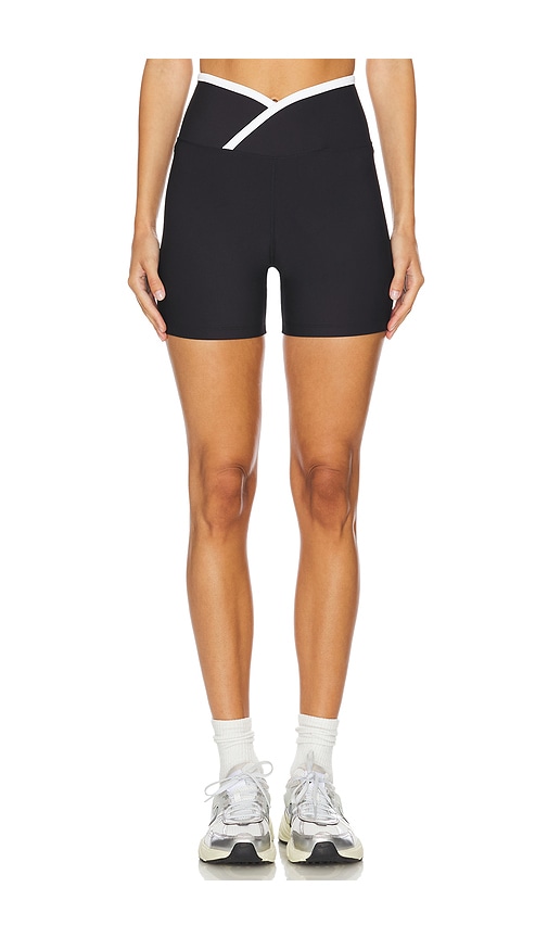 YEAR OF OURS Recycled 6 V Waist Biker Short in Black.  XS. Also in L, M