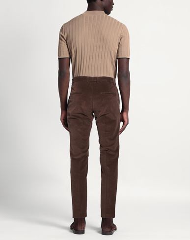 Roberto P Luxury Man Pants Dark brown Size 32 Cotton, ECONYL