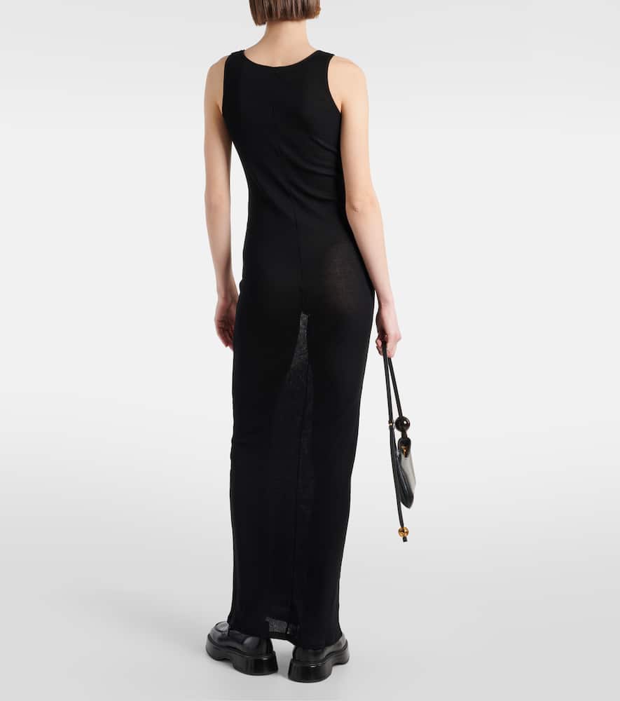 Knitted cotton maxi dress