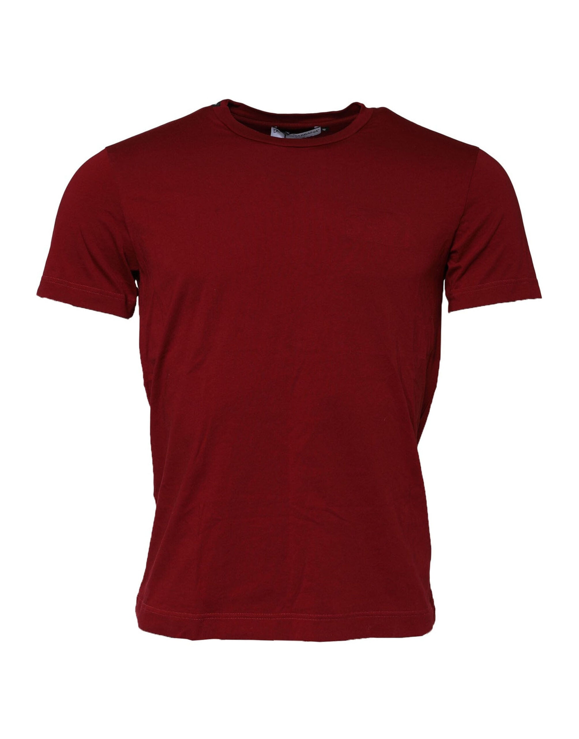 Cotton Crew Neck T-Shirt — Red