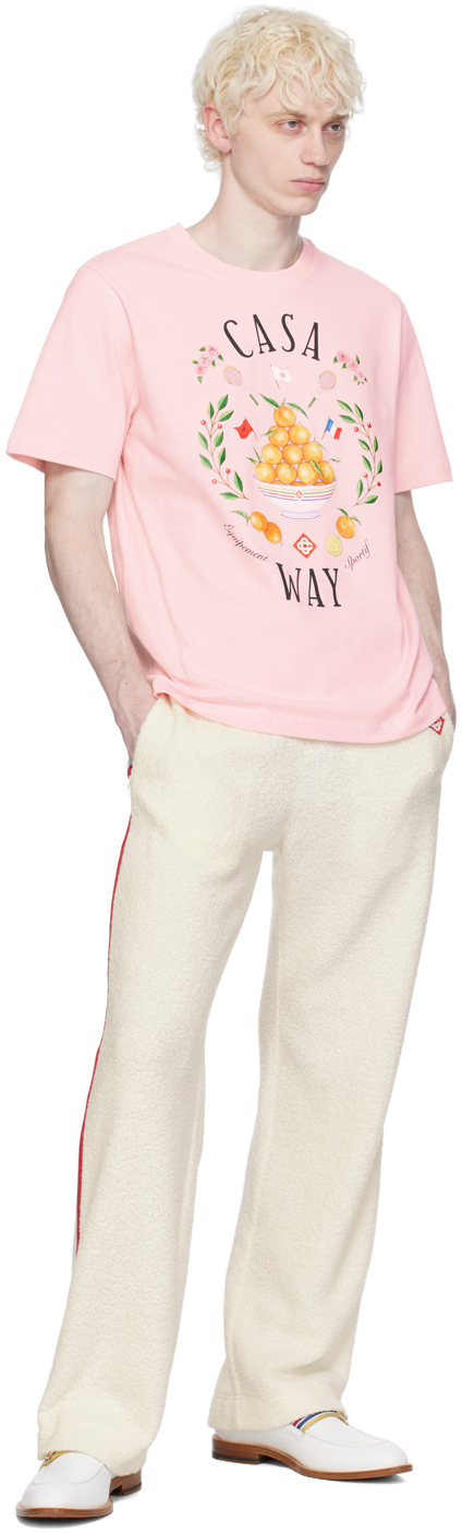 Casablanca SSENSE Exclusive Pink 'Casa Way' T-Shirt