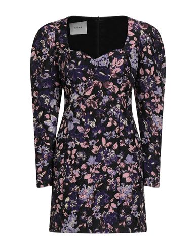 Róhe Woman Mini dress Black Size 8 Polyester, Polyamide, Metal