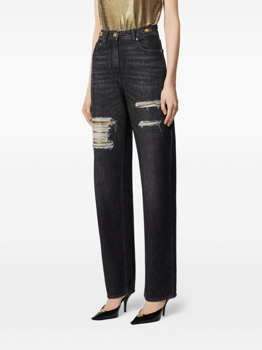 Cut-out Detail Jeans
