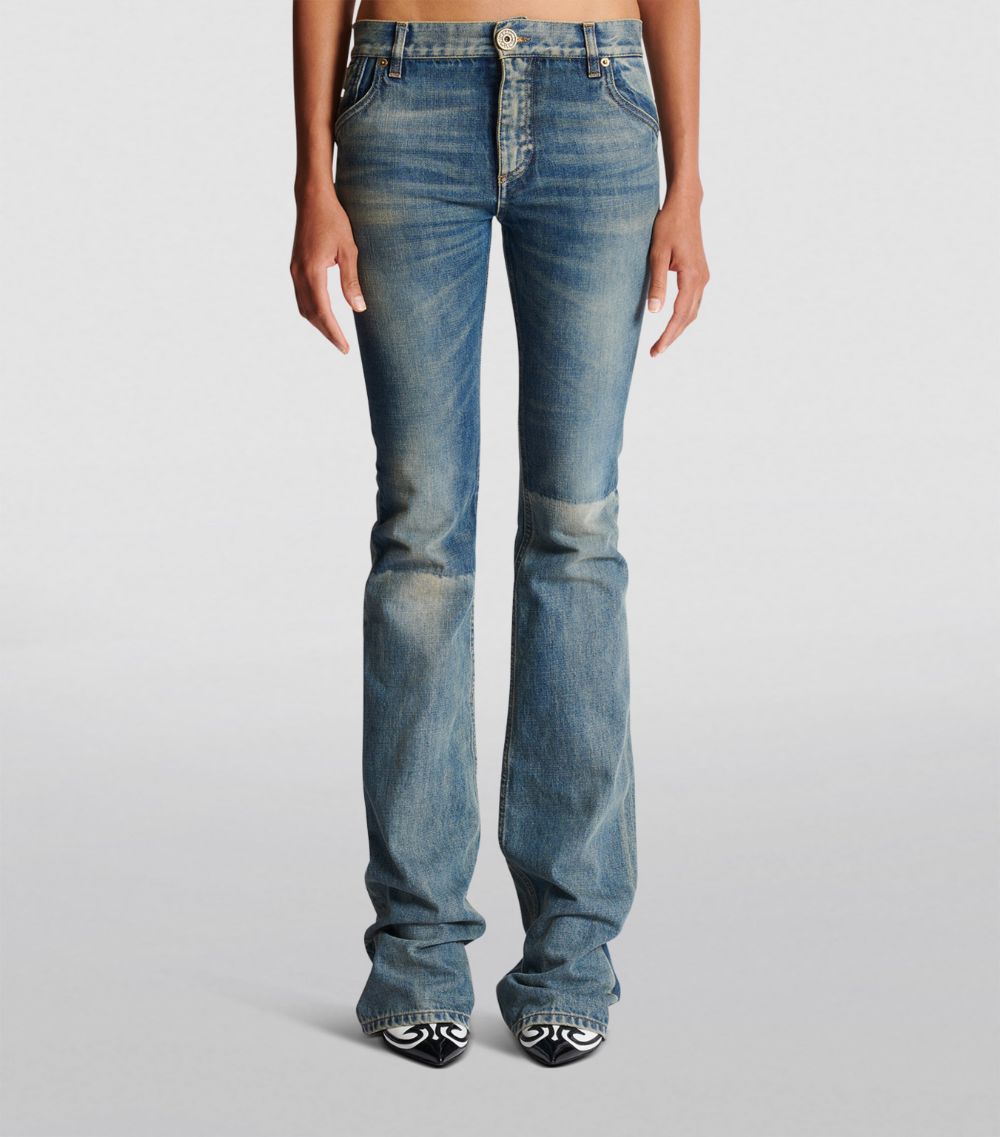 Low-Rise Bootcut Jeans