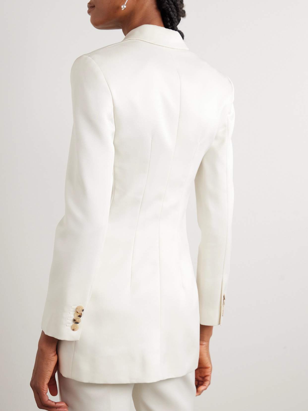 Adrian Wool And Silk-blend Blazer - Ivory