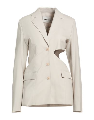 Woman Blazer Light grey Size L Wool