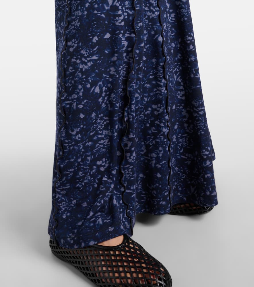 Valentina printed jersey maxi dress