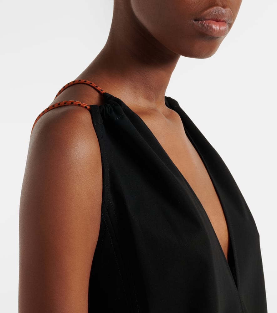 Cotton crêpe jumpsuit