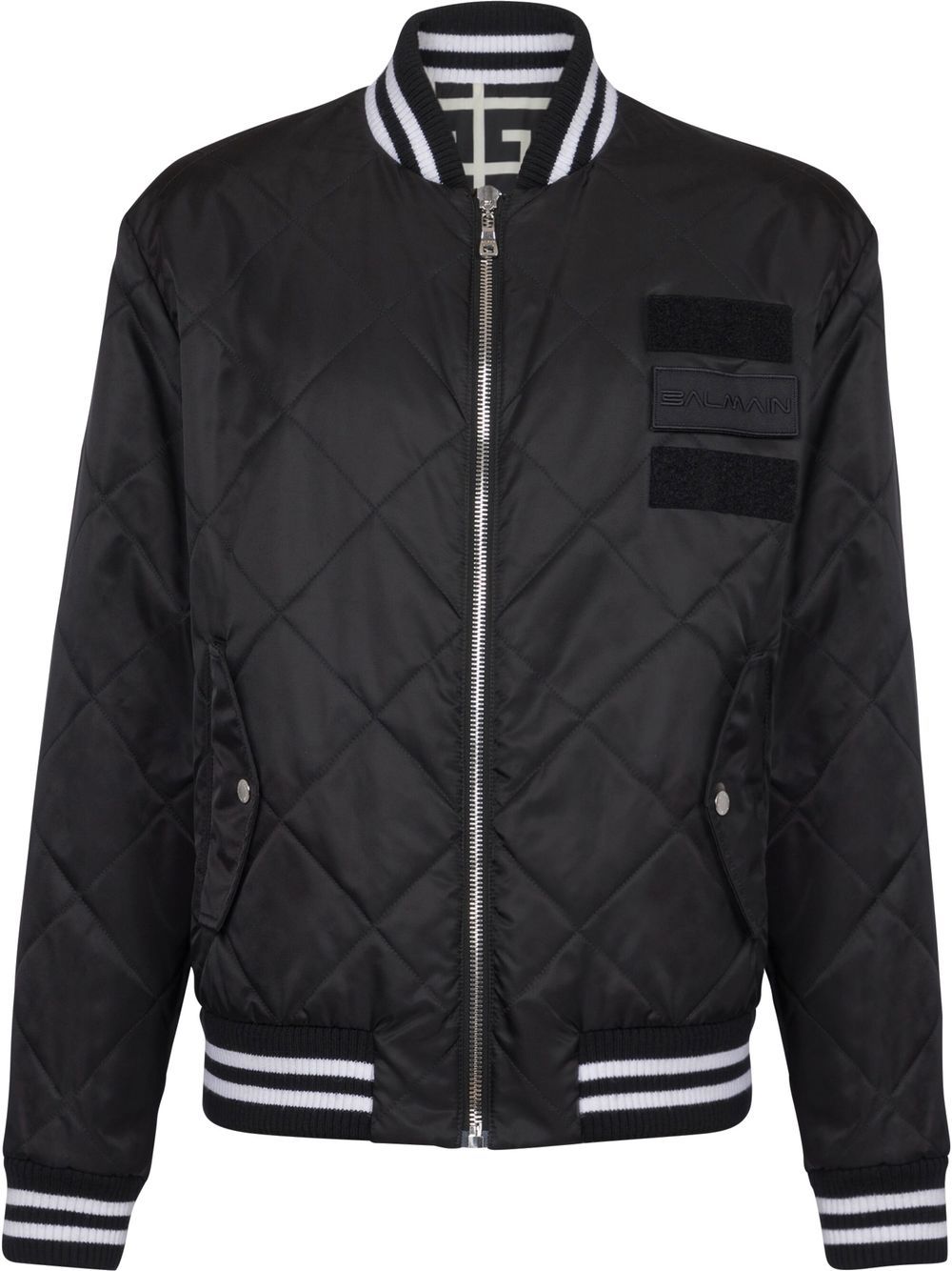 Quilted bomber jacket - Black