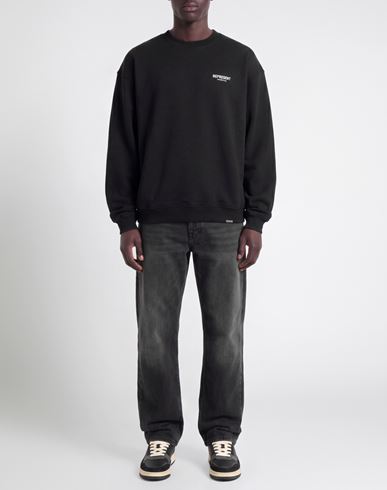 Man Sweatshirt Black Size S Cotton