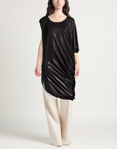 Woman Top Charcoal Size S Polyester, Elastane