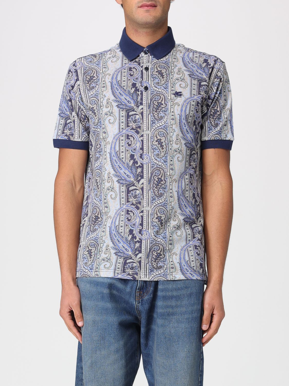Polo Shirt Men color Blue