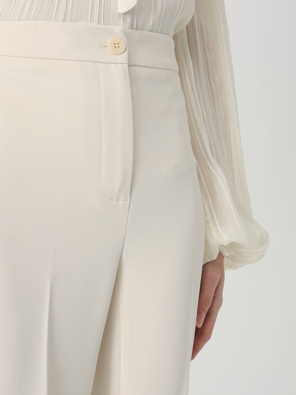 Pants Woman color Pearl