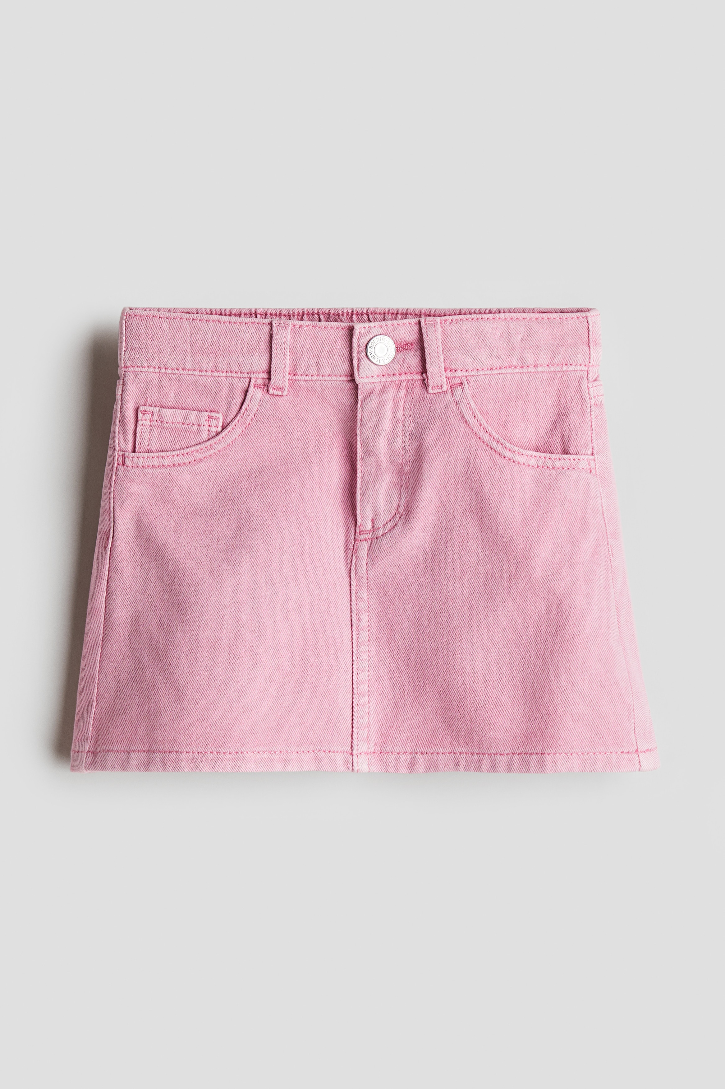 Denim Skirt - Pink