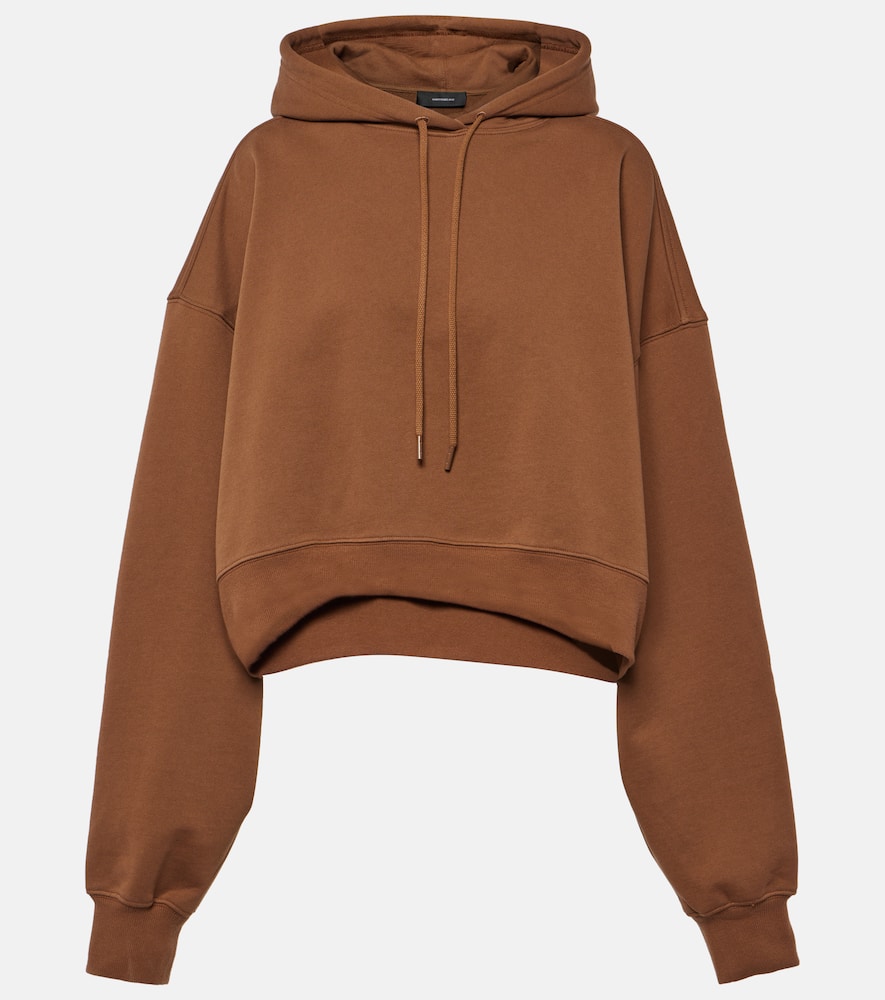 Oversized cotton jersey hoodie