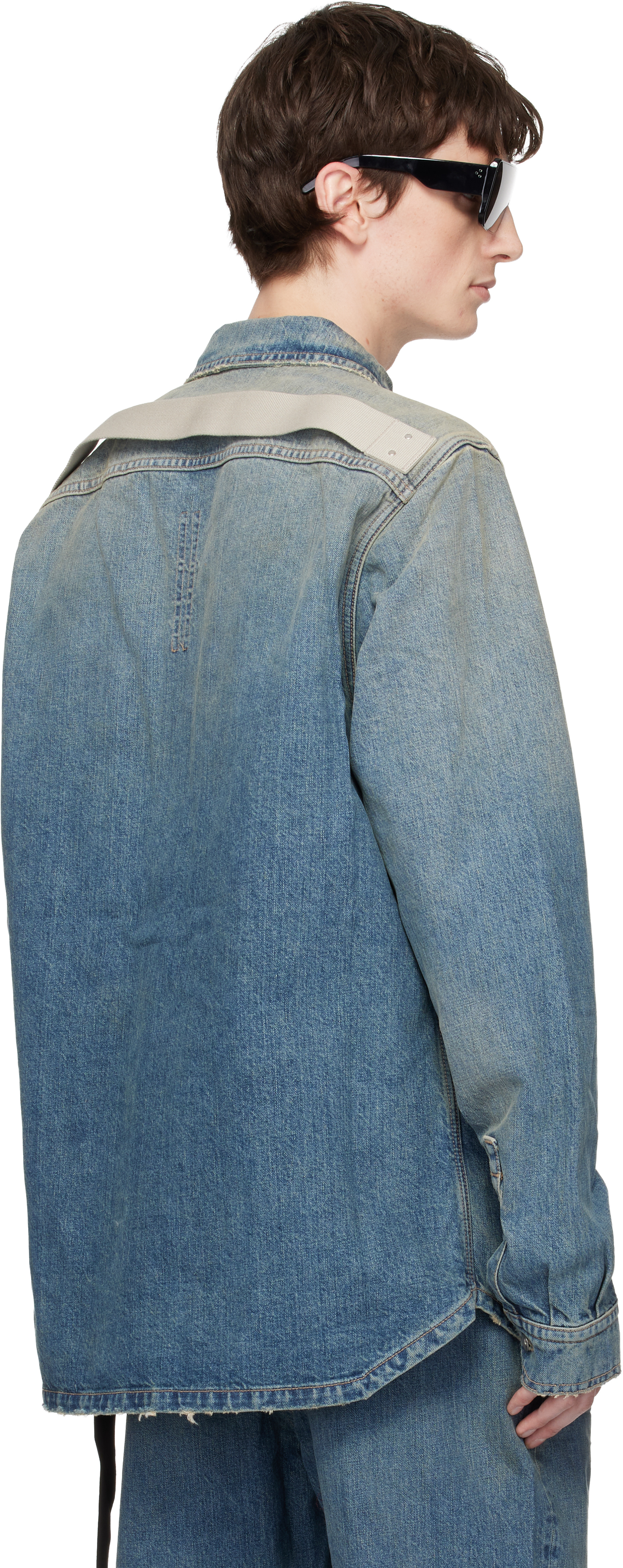 Blue Temple Denim Overshirt