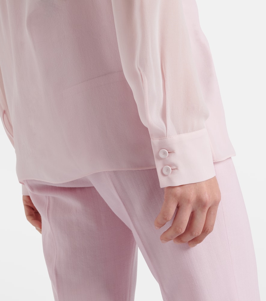 Shildon tie-neck silk blouse