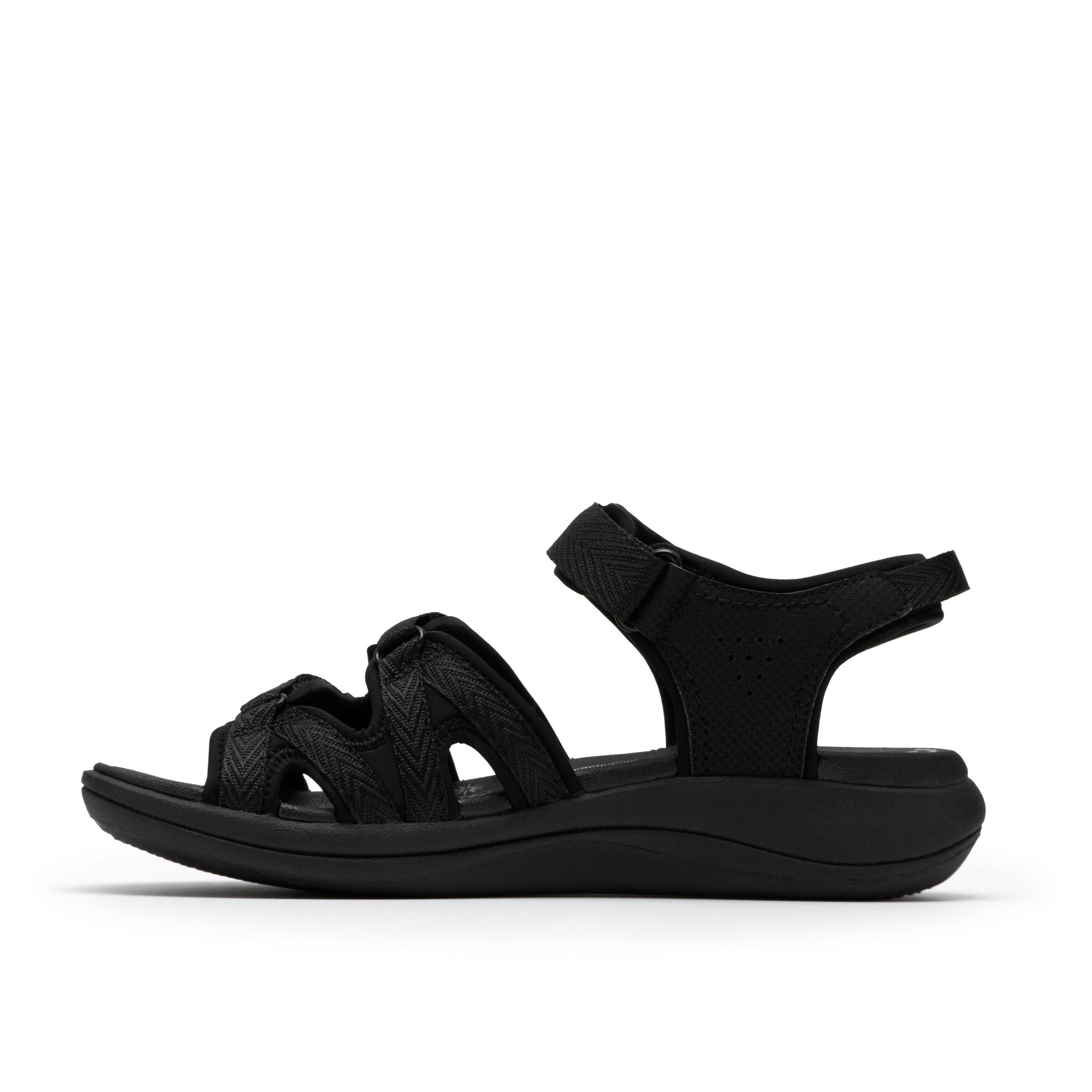 Clarks Mira Madi Black Strappy Sanda