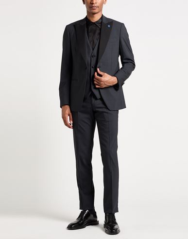 Man Suit Charcoal Size 38 Wool, Elastane