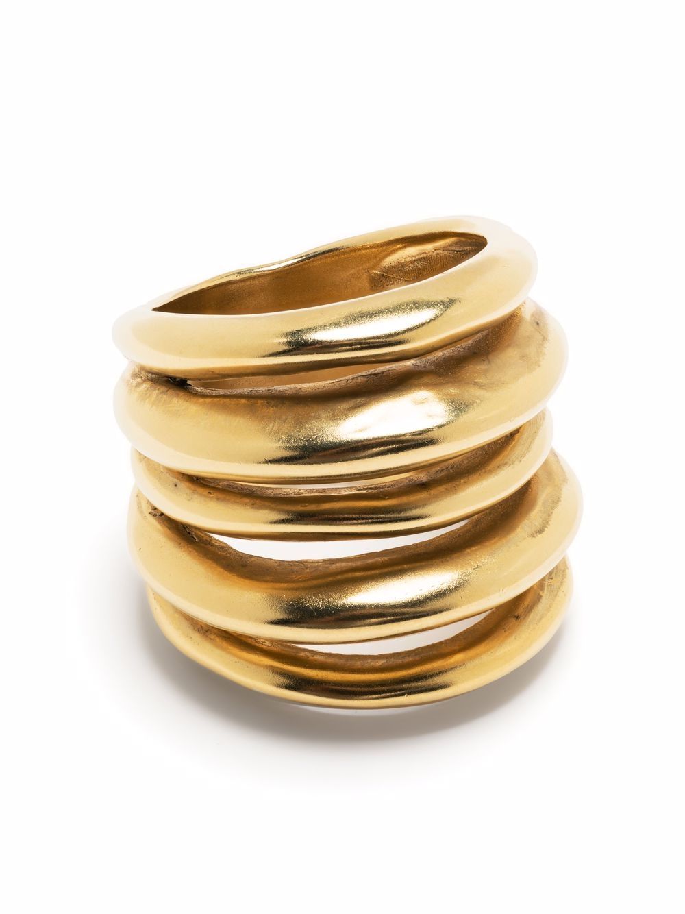 Spirale 24kt gold-plated ring