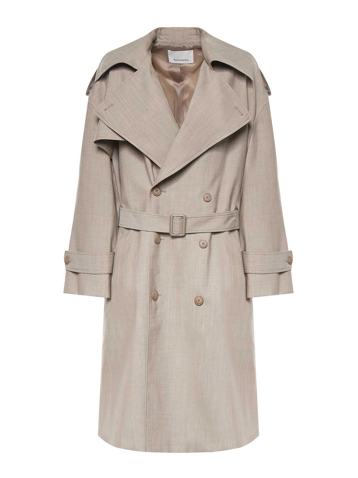 Coats Beige Mélange Virgin Wool - Women