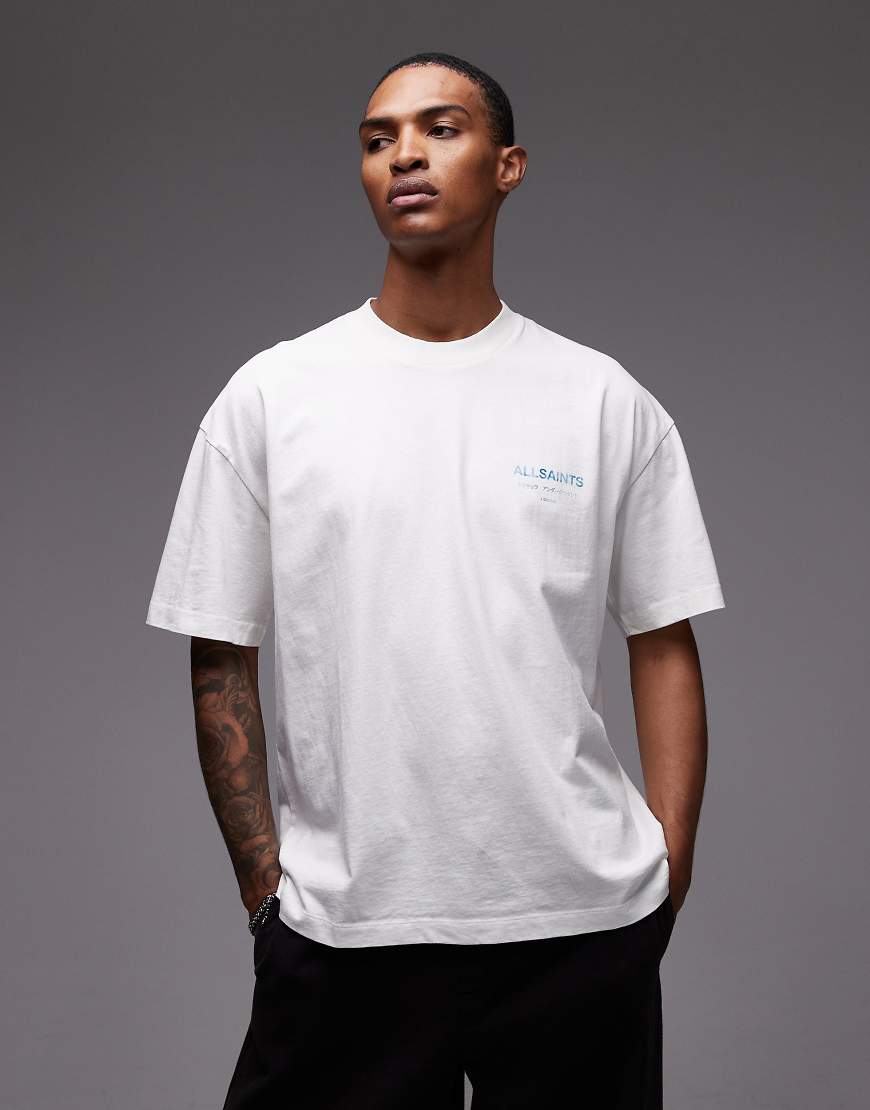 Underground t-shirt in ashen white/blue