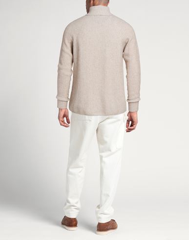 Man Cardigan Beige Size XL Wool, Polyamide