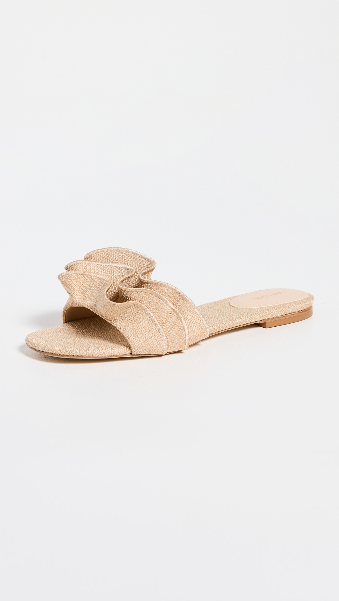 Ivy Ruffle Sandals Beige/Beige