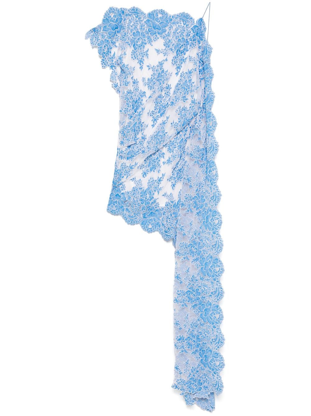 Floating mini dress - Blue
