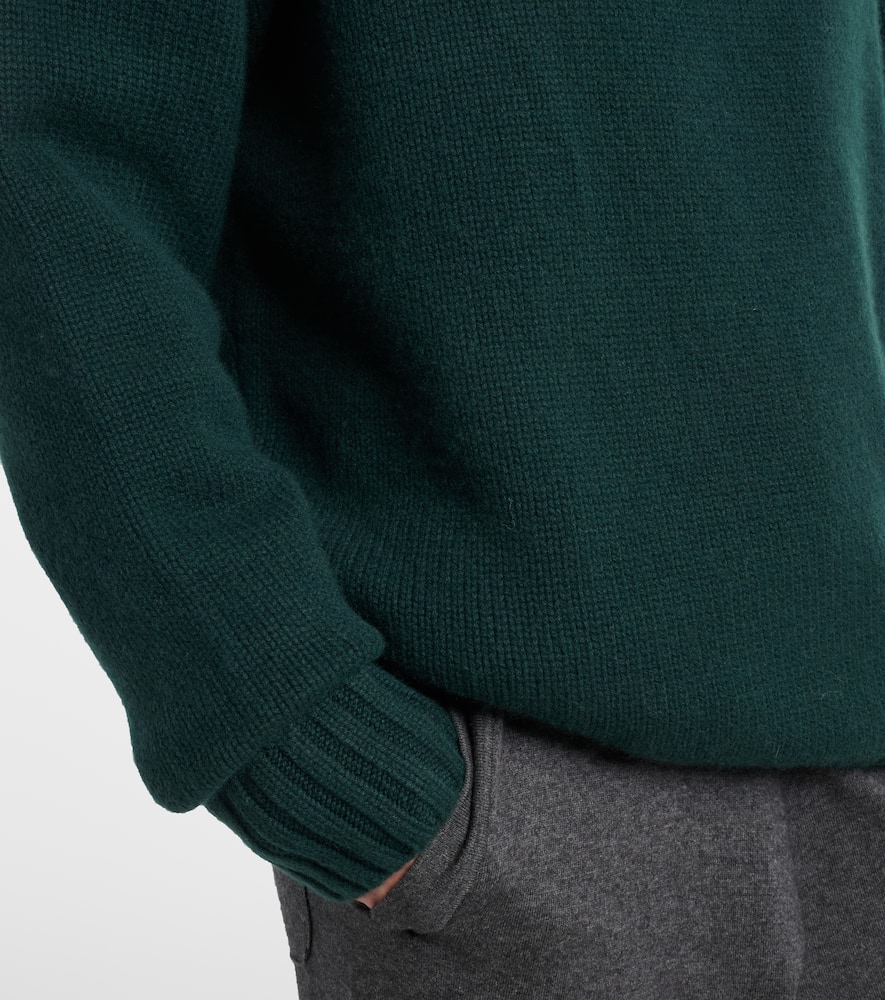 Lovely ribbed-knit cashmere sweater