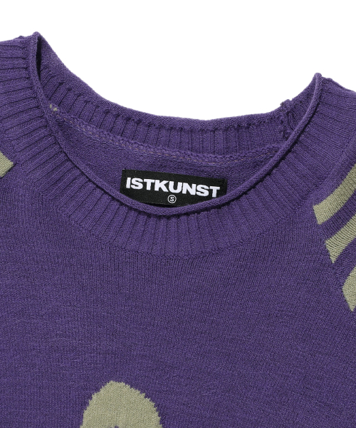 STAR STRIPE RAGLAN KNIT_PURPLE