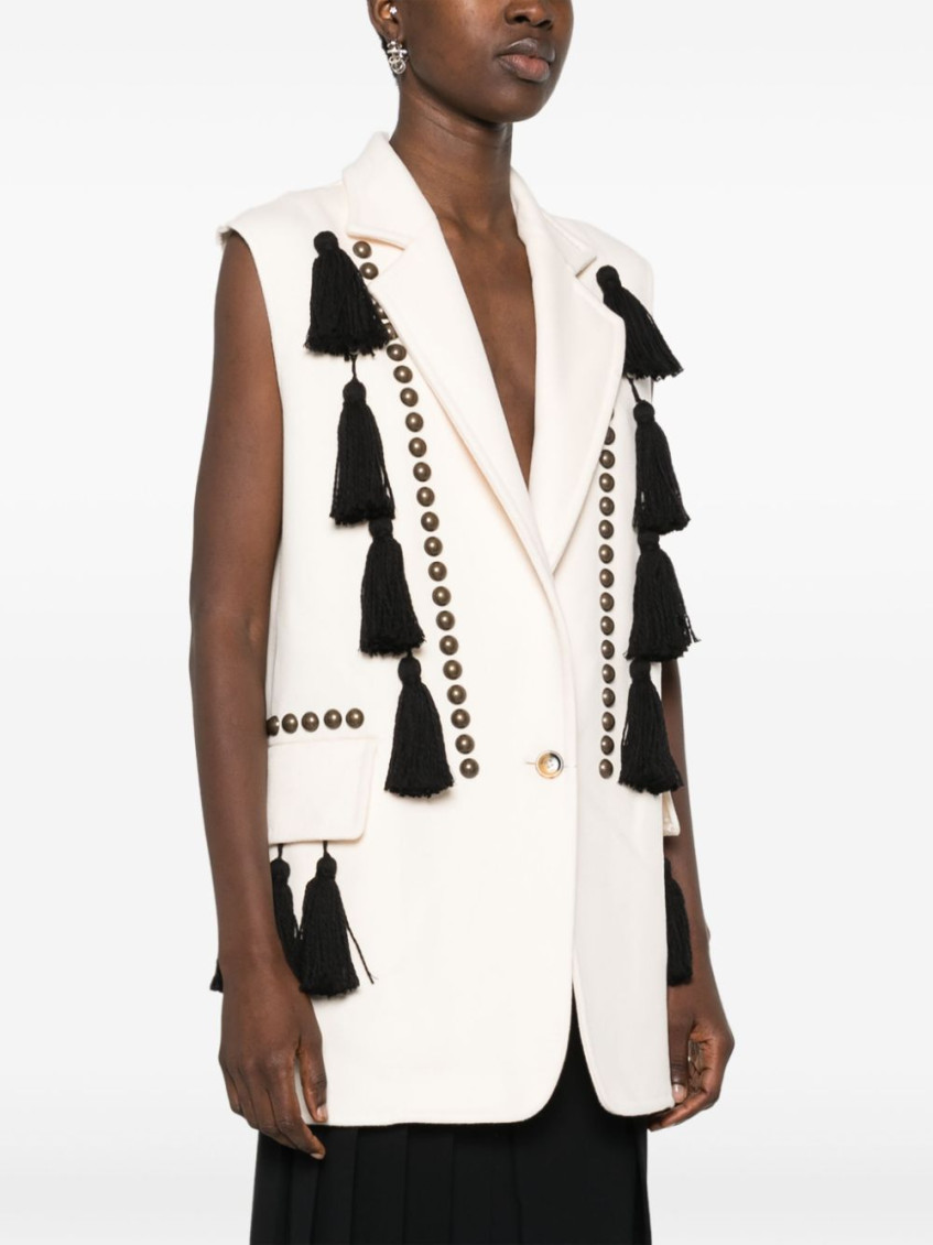 - Studded Wool Vest